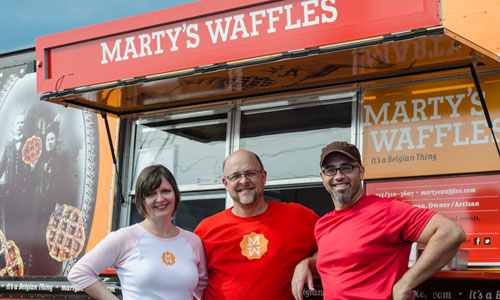 The Marty’s Waffles team